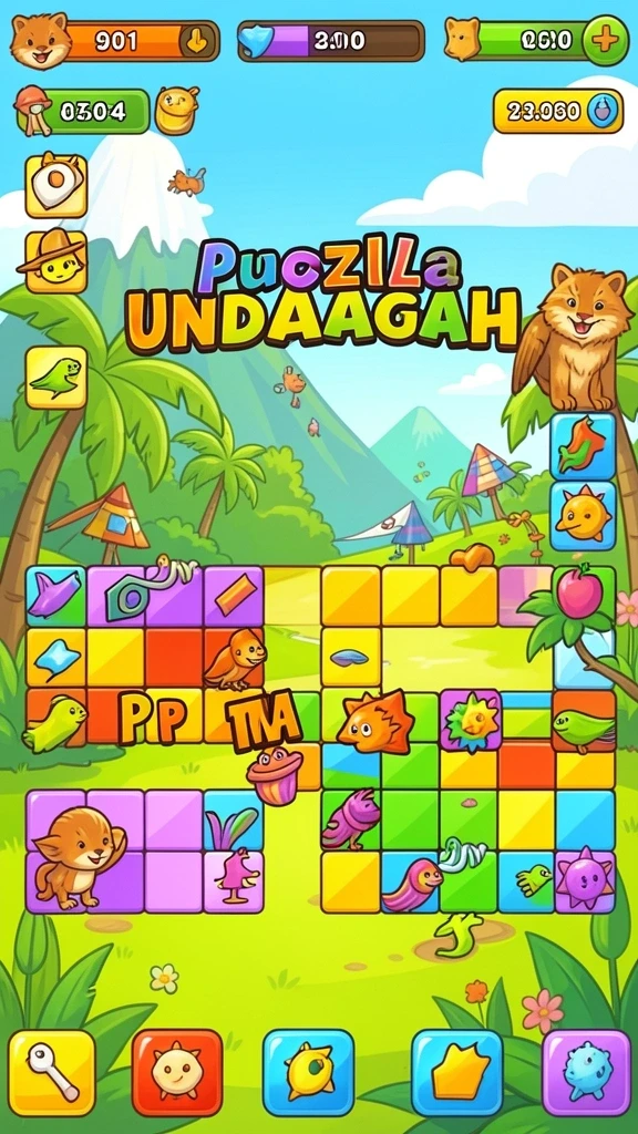 at866 - Tangkapan layar dari level yang menantang.