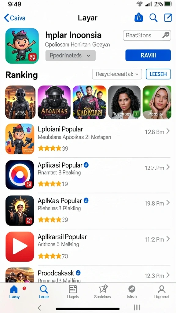 yoyo88 - Tampilan antarmuka yang user-friendly.